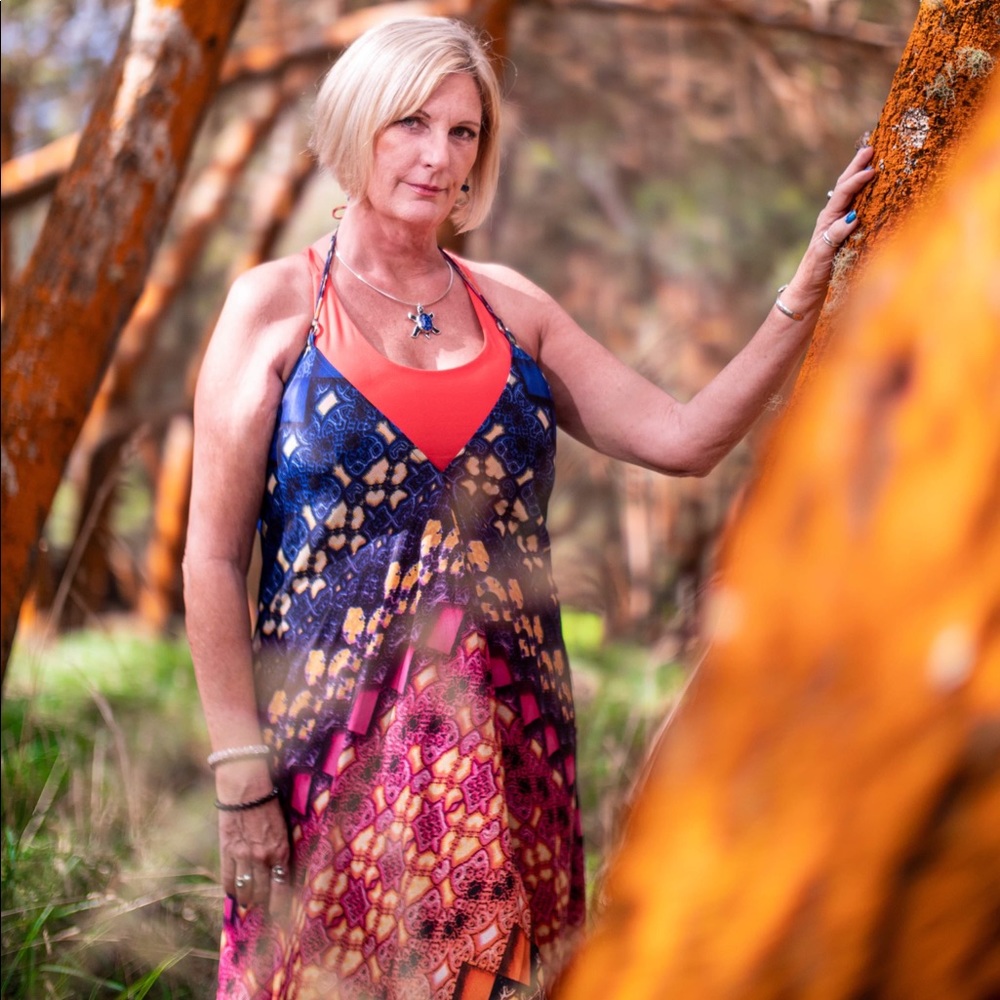 Multi color Silk dress